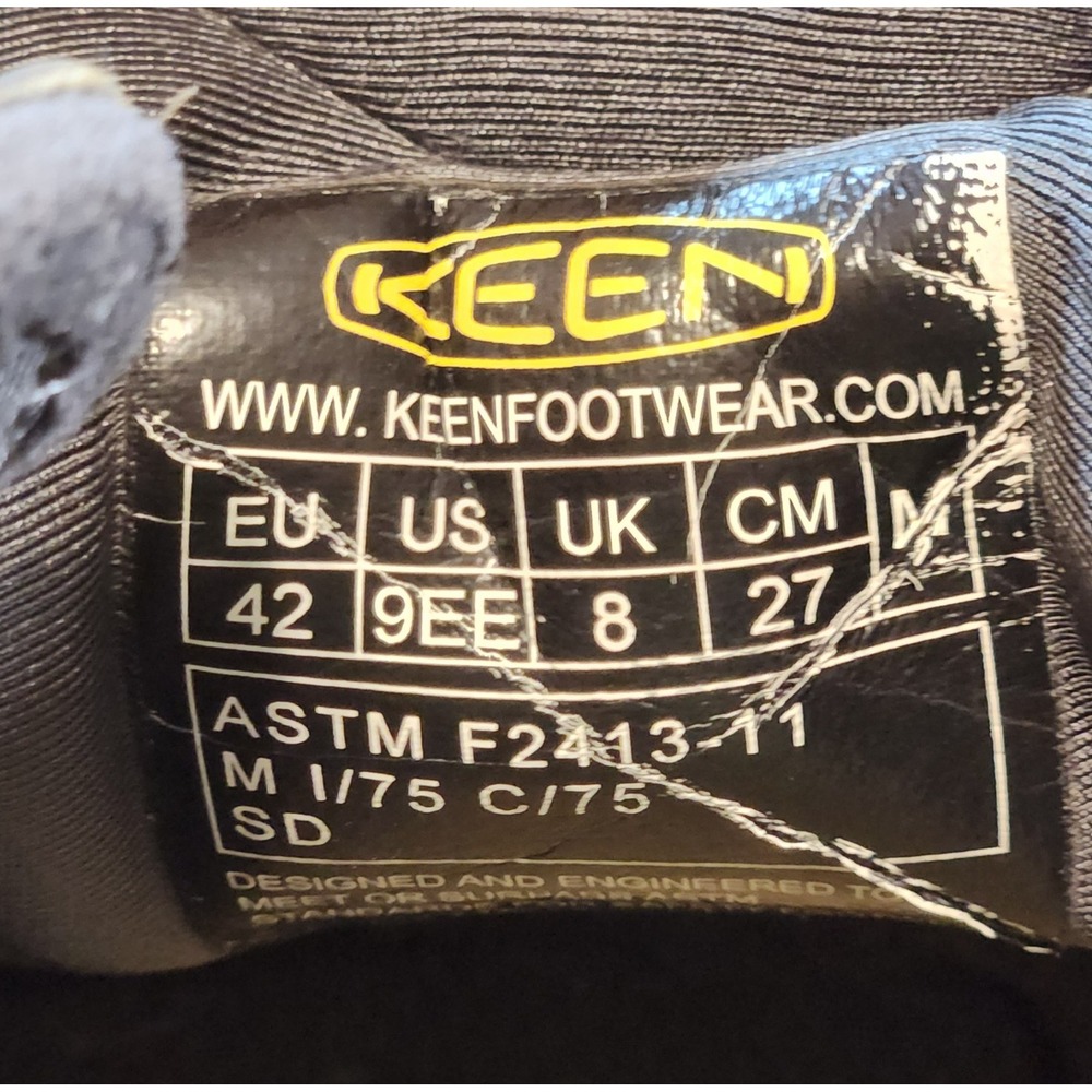 Keen Shoes Mens 9 Wide Gray Utility Atlanta Cool 2 ESD Steel Toe Work - Picture 9 of 9
